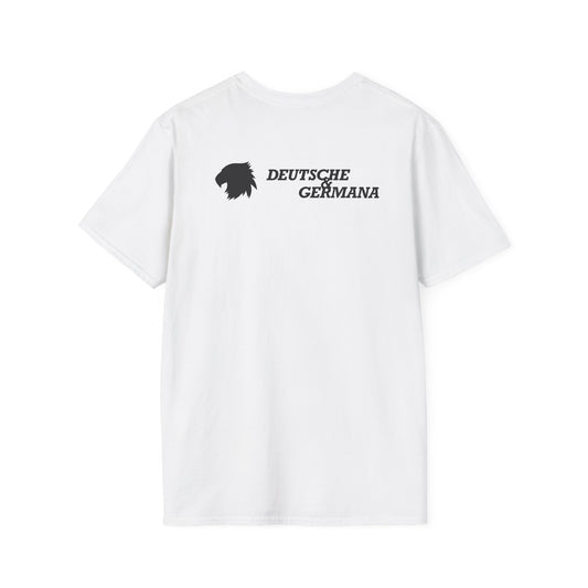 Deutsche & Germana Logo T-Shirt – Logo auf dem Rücken